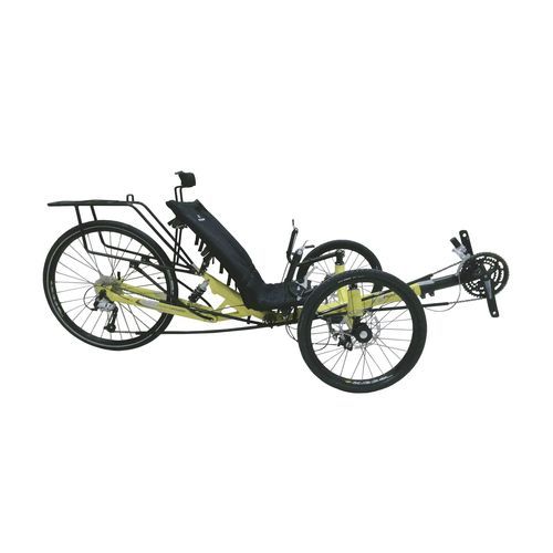 Crank-propelled recumbent trike - Trike F-JC26x - Cycles Performer - adult / green