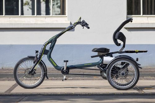 Crank-propelled adaptative tricycle - 385-0000 - Van Raam - adult / black / green