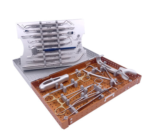 Dental implant surgery instrument kit - 7212700210 - DentalMaster (Xiamen) Medical Technology Co., Ltd - customizable