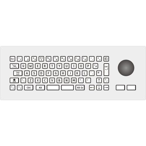 Keyboard with pointing device - 2212-55221 - STORM INTERFACE - with numeric keypad / stainless steel / USB