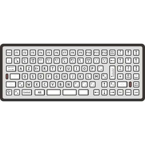 Keyboard with numeric keypad - 2230-55203 - STORM INTERFACE - stainless steel / USB / waterproof