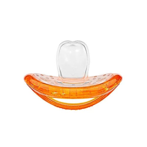 Flat nipple baby soother - Curaden AG - orange