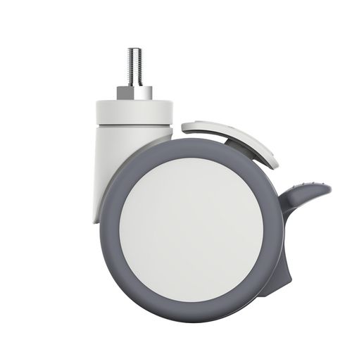 Medical trolley caster - RSD series - wonderly - with brake / swiveling
