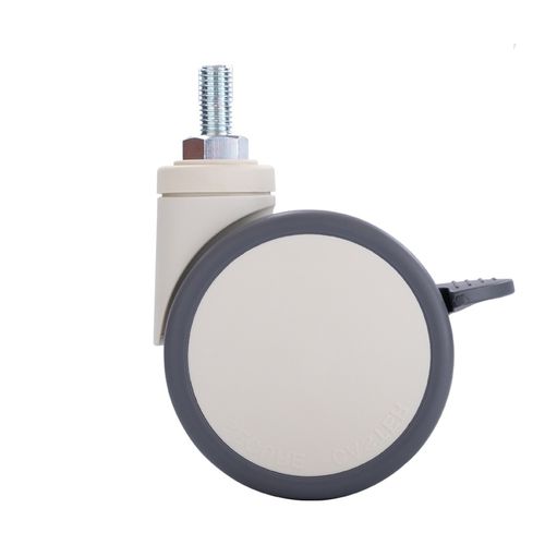 Medical trolley caster - L series - wonderly - with brake
