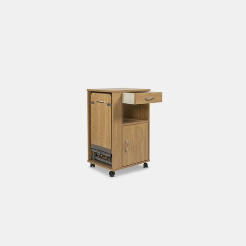 Bedside cabinet on casters - Palma Plus - tecfor care GmbH - with integrated over-bed table / with compartments
