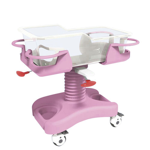Height-adjustable hospital bassinet - YSHB-KX918 - YSENMED - tilting / on casters / transparent