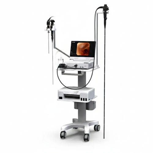 Bronchoscopy endoscopy column - YSVET-VHP1315 - YSENMED - otoscopy / rhinoscopy / cystoscopy