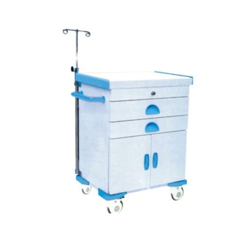 Emergency trolley - B 39 - Tianjin Kangli Medical Instrument - medicine / aluminum / metal