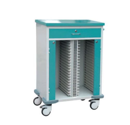 Medical trolley - Tianjin Kangli Medical Instrument - medical records / for general purposes / aluminum
