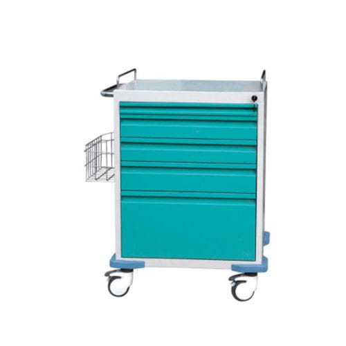 Anesthesia trolley - Tianjin Kangli Medical Instrument - for general purposes / aluminum / metal