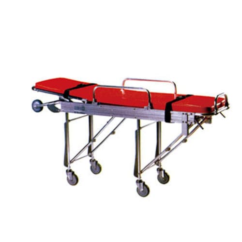 Emergency stretcher trolley - A-105b - Tianjin Kangli Medical Instrument - manual / 1-section / with side rails