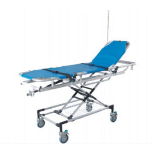 Ambulance stretcher trolley - A-104 - Tianjin Kangli Medical Instrument - manual / 2-section / with IV pole