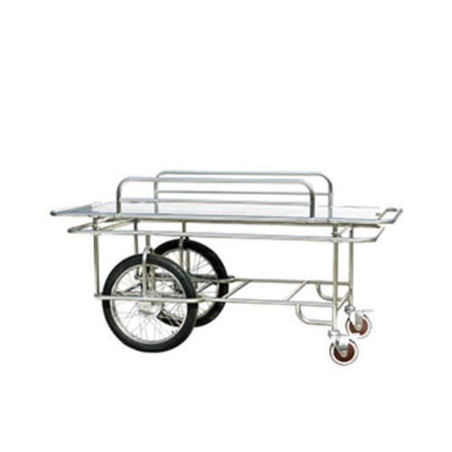 Patient transfer stretcher trolley - A 105  - Tianjin Kangli Medical Instrument - manual / 1-section / stainless steel