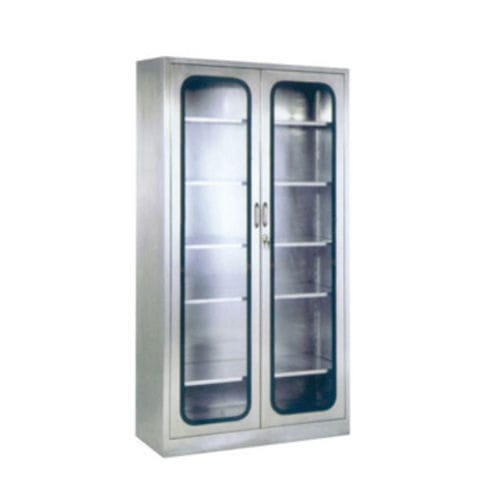 Instrument cabinet - Tianjin Kangli Medical Instrument - with door / with shelf / stainless steel
