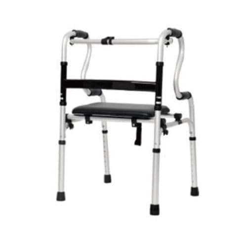 Height-adjustable mobility walker - Tianjin Kangli Medical Instrument - with seat