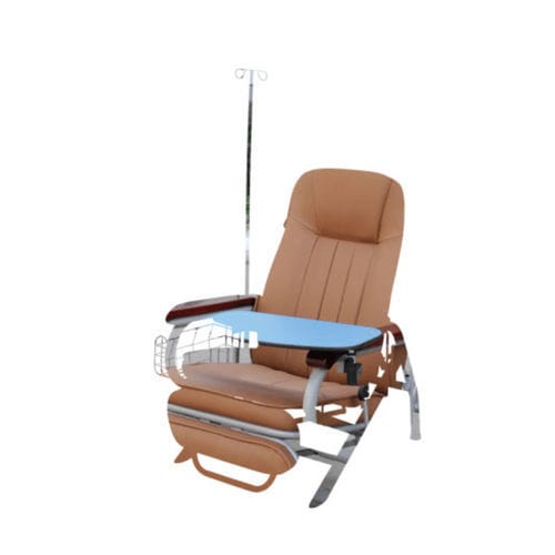 Manual blood transfusion chair - E 2  - Tianjin Kangli Medical Instrument - 3-section / with legrest / fixed-height