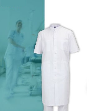 Men's medical coat - CORFOU - FIL'MED - cotton / polyester / white
