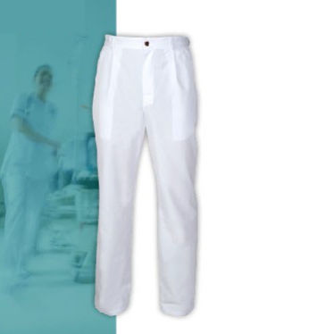 Men's scrub pants - SUMATRA - FIL'MED - polyester / cotton / white