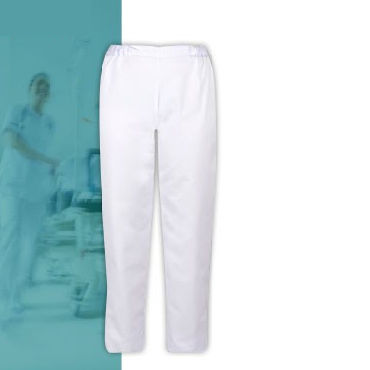 Women's scrub pants - BORNEO - FIL'MED - polyester / cotton / white
