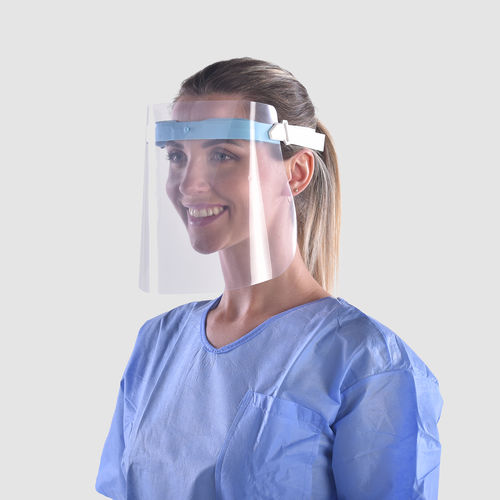 Full-face protection visor - RC-O1-000101 - Ramedical - transparent / anti-fog coating / reusable