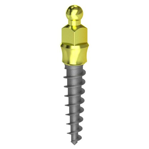 Conical dental implant - Nanoplant MD - Bionika Medline Kft. - titanium / external / ball