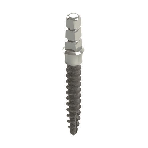 Conical dental implant - Nanoplant MX - Bionika Medline Kft. - titanium / external / screw