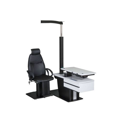 Ophthalmic workstation - DeltaQ - UAB Medinstrus - with chair / with light / height-adjustable