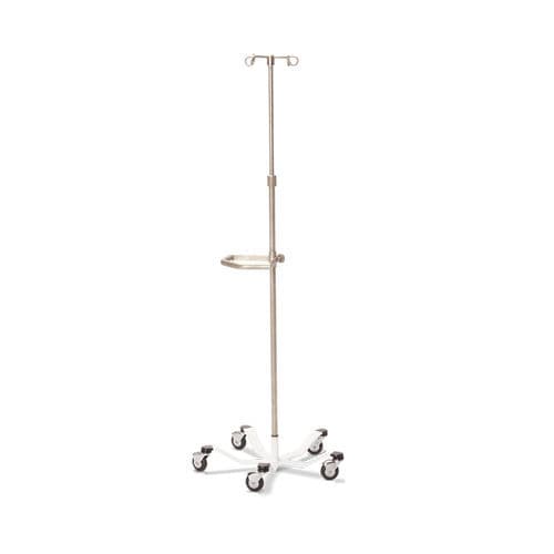 IV stand on casters - Techlem Medical Corporation - 2-hook / stainless steel