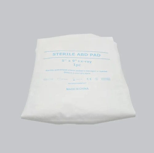 Cotton gauze compress - Yangzhou Super Union Medical Material - polyethylene / cellulose / sterile