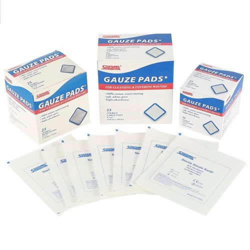 Cotton gauze compress - SA13F4416-10S - Yangzhou Super Union Medical Material - absorbant / sterile