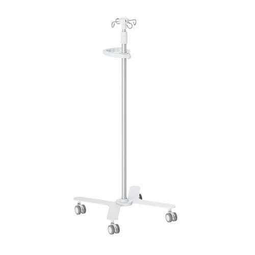IV pole on casters - MED07-4 - Lumi Legend Corporation - 4-hook / height-adjustable