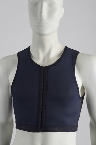 Post-operative support compression vest - HA 72 - NOVATEX MEDICAL - men / blue