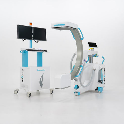 Mobile C-arm - maXimo - Micronica - with flat panel detector / with video column