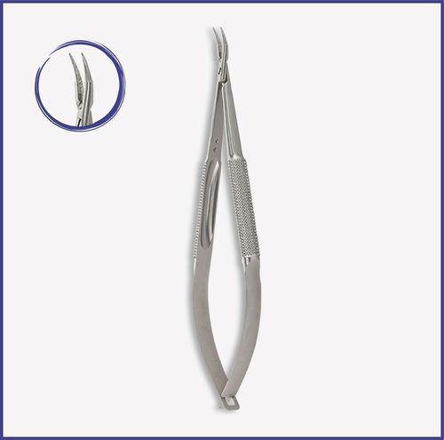 Surgical needle holder - 1622 - Bisons International - microsurgery / Barraquer / stainless steel