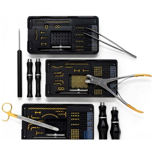 Maxillofacial surgery instrument kit - BI-002185 - Bisons International - cranio-maxillofacial surgery / stainless steel / autoclavable