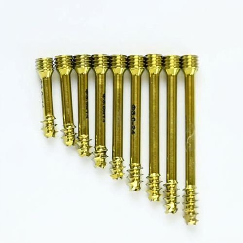 Small bone fragment compression bone screw - BI-001627 - Bisons International - hand phalange / wrist / cannulated