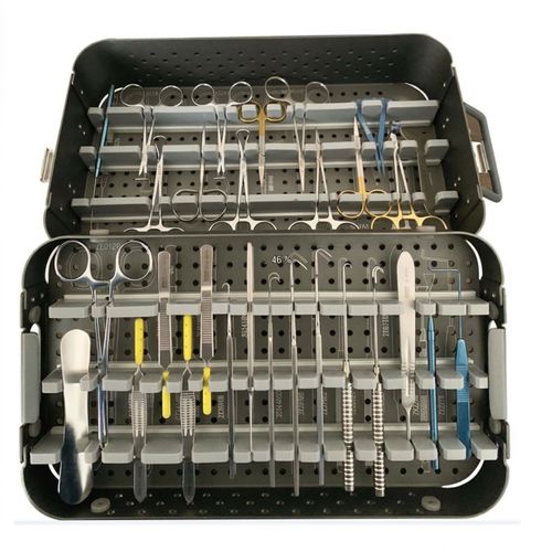 Ophthalmic surgery instrument kit - BI-002622 - Bisons International - stainless steel / autoclavable