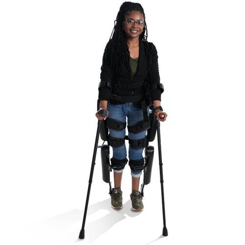 Dual-leg rehabilitation exoskeleton - ReWalk® 7 - Lifeward GmbH - standing position / gait / lower limbs mobility