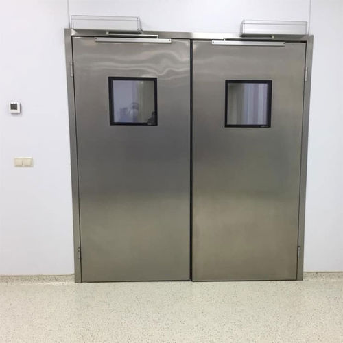 Protection door - iCat® - RSA Door Systems - hermetic / air-tight / operating room