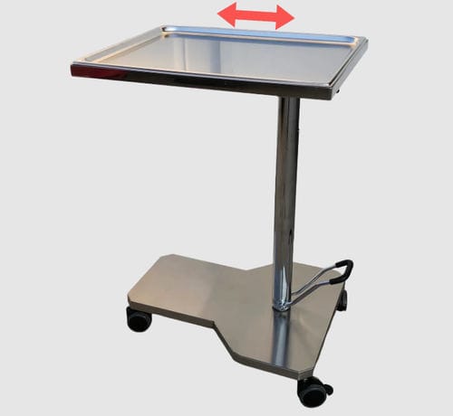 Trolley-mounted Mayo table - MI2.1 - Social Mobel S.L. - stainless steel