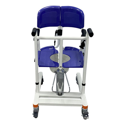 Commode transfer chair - YK-TC003 - Topmost Medical Technology Co.,Ltd - height-adjustable / convertible