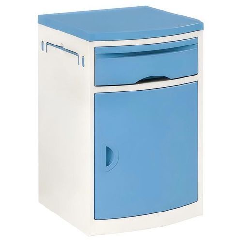 Bedside table on casters - YK-P004 - Topmost Medical Technology Co.,Ltd - with drawers / locking