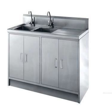 2-bay surgical sink - YK-S066 - Topmost Medical Technology Co.,Ltd - stainless steel