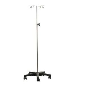 IV pole on casters - YK-S046 - Topmost Medical Technology Co.,Ltd - 4-hook / telescopic / height-adjustable
