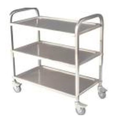 Medical trolley - YK-S042 - Topmost Medical Technology Co.,Ltd - stainless steel