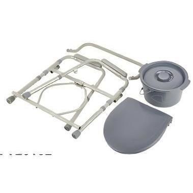 People with reduced mobility commode chair - YK-7204 - Topmost Medical Technology Co.,Ltd - height-adjustable