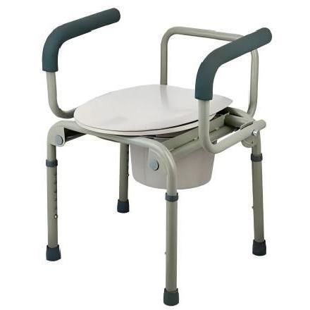 People with reduced mobility commode chair - YK-7205 - Topmost Medical Technology Co.,Ltd - height-adjustable
