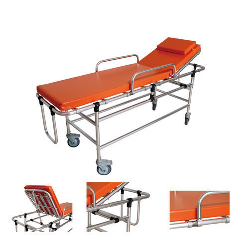 MRI stretcher trolley - YK-TS038 - Topmost Medical Technology Co.,Ltd - patient transfer / transport / with adjustable backrest