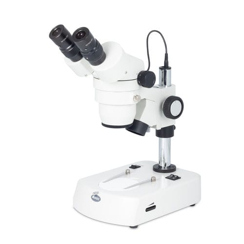 Optical stereo microscope - SMZ-140-N2LED - Motic Europe - laboratory / for research / upright