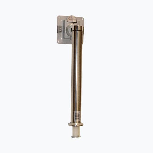 Monitor support arm - MB385K - Mobi-endos - pole-mounted / stainless steel